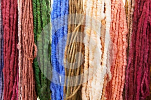 Raw colored Yarn