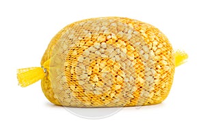 Raw corn grains package for popcorn making