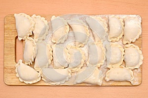 Raw curds (fruit dumplings).