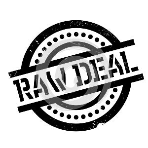 Raw Deal rubber stamp