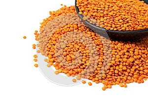 Raw Dry Lentils, Lentil Grains, Dal, Daal, Dhal, Masoor