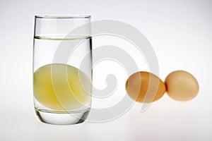 A raw egg without shell
