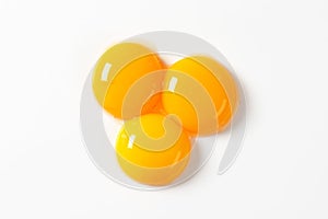 Raw egg yolks