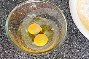 Raw eggs