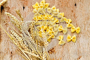 raw farfalle pasta