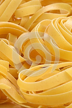 Raw fettuccine