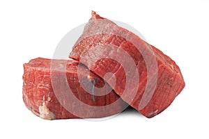 Raw filet steak