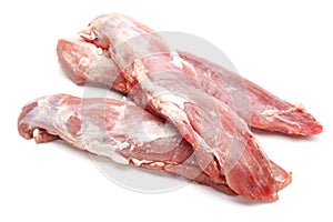 Raw fillet of pork