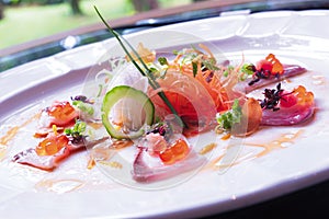 raw fish appetiser