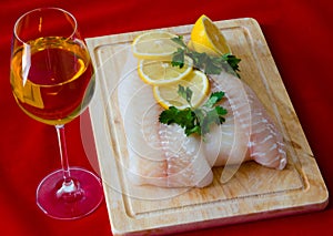 Raw fish fillet