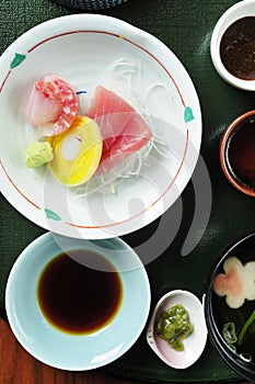 Raw fish japanese food