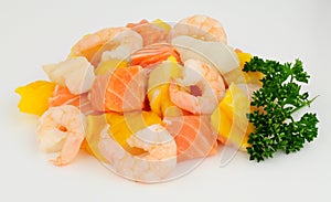 Raw Fish And Prawn Pie Mix