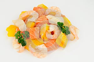 Raw Fish And Prawn Pie Mix