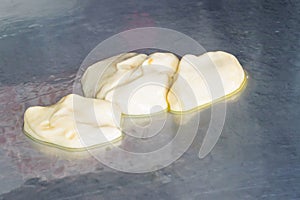 Raw Flat Bread roti.