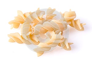 Raw food Italian Macaroni. Pasta isolated on white background