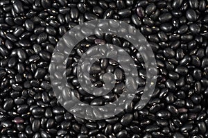 Raw food, raw black beans, vegan, background, texture