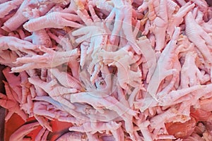 Raw fresh chicken meat for sale in supermarket