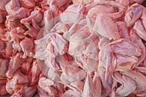 Raw fresh chicken meat for sale in supermarket