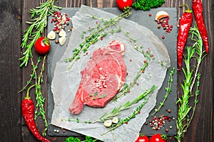 Raw fresh meat Steak