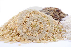 Raw gluten-free rice cereal ingredient.