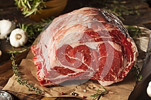 Raw Grass Fed Prime Rib Meat