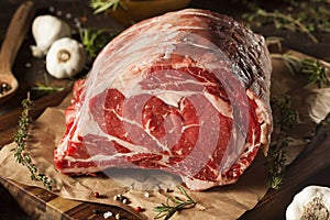 Raw Grass Fed Prime Rib Meat