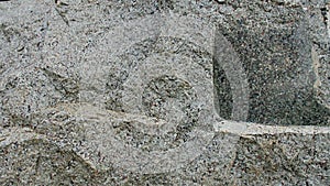 Raw gray stone texture rock close-up