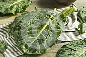 Raw Green Organic Collard Greens