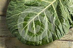 Raw Green Organic Collard Greens