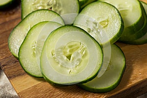 Raw Green Organic Cucumbers