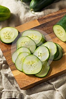 Raw Green Organic Cucumbers