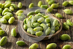 Raw Green Organic  Garbanzo Beans photo