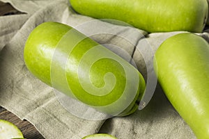 Raw Green Organic Opo Squash