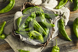 Raw Green Spicy Hatch Peppers