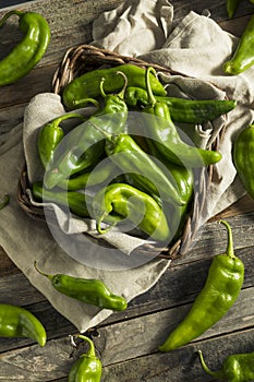Raw Green Spicy Hatch Peppers