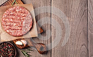 Raw Ground beef meat