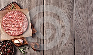 Raw Ground beef meat