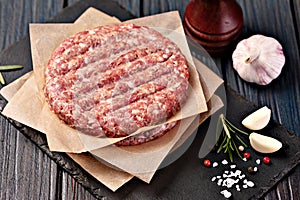 Raw Ground beef meat