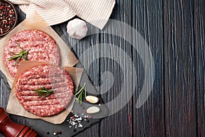 Raw Ground beef meat