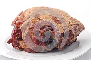 Raw ham meat
