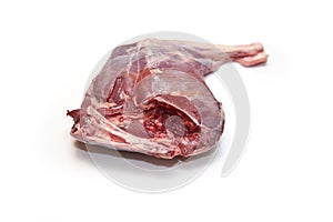 Raw haunch of venison