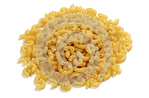 Raw italian macaroni pasta