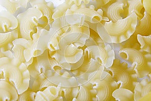 Raw Italian pasta background texture, top view, food concept - various uncooked,set