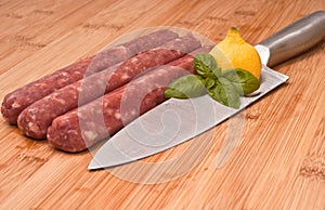 Raw italian sausage