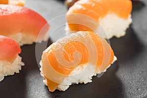 Raw Japanese Salmon Sashimi
