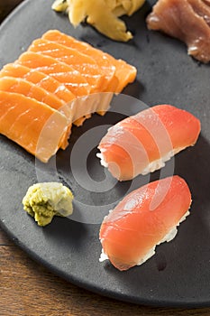 Raw Japanese Salmon Sashimi