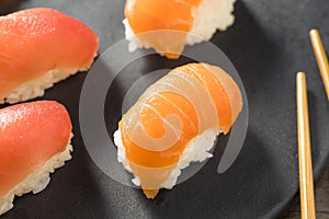 Raw Japanese Salmon Sashimi