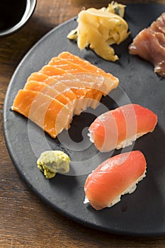 Raw Japanese Salmon Sashimi