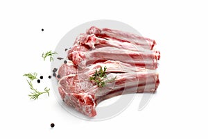 Raw Lamb chops