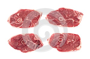 Raw Lamb Chops, Mutton Cuts or Sheep Ribs Isolated